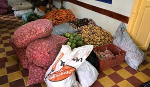 Productos donados por campesinos del municipio