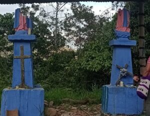 Imágenes religiosas de las veredas La Aguada y San Esteban, también fueron vandalizadas
